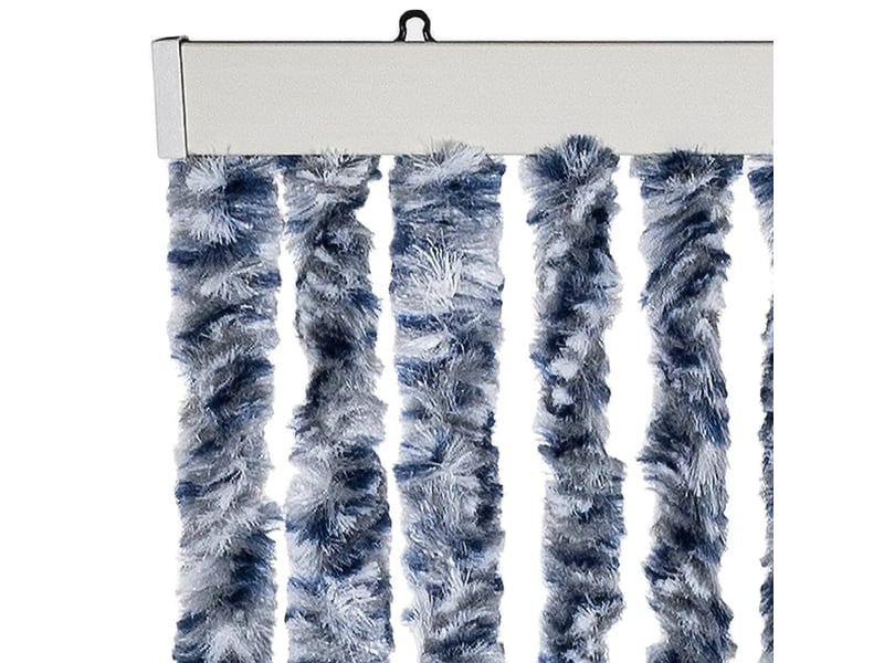  Rideau anti-mouches, moustiquaire bleu et blanc 100x200 cm chenille cf43513  - Conforama D