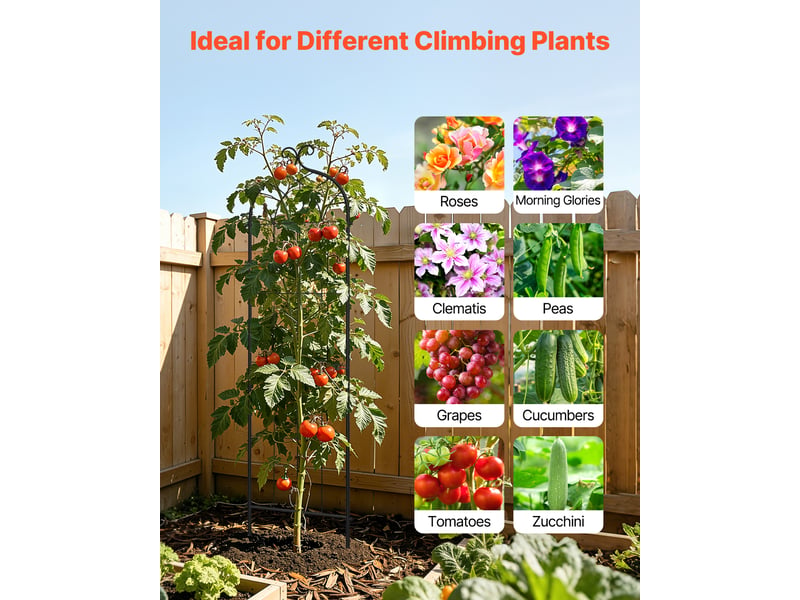  Vevor treillis de jardin support de plante grimpante métal 40,5x152 cm lot de 4  - Conforama E