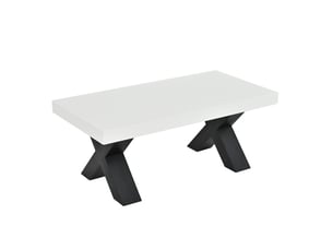 Table basse rectangulaire coloris bicolore <strong>WISHDOR</strong> <strong></strong> - 50 cmx100 cm
