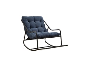 Fauteuil fixe <strong>MAISENTIEL</strong> <strong></strong> Velours côtelé bleu vendu A l'unité