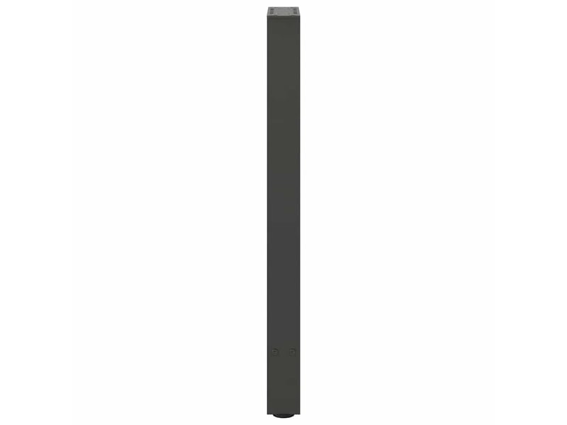  Lot de 2 pieds de console robustes réglables 28 x 72-73 cm esthétique moderne en acier anthracite 02_0057534  - Conforama E