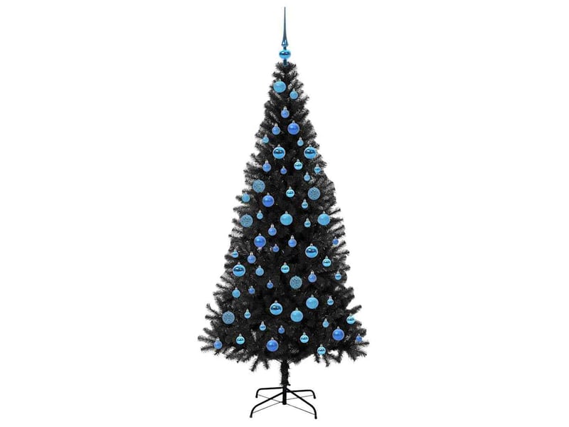 Sapin de noël - arbre de noël noir 180 cm pvc - Conforama D