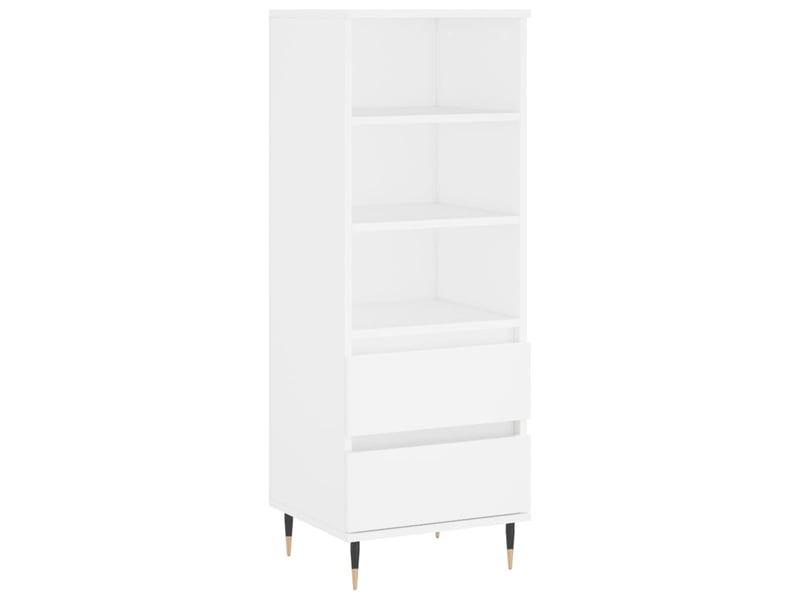  Buffet haut - bahut - meuble de rangement blanc 40x36x110 cm bois d'ingénierie  - Conforama A