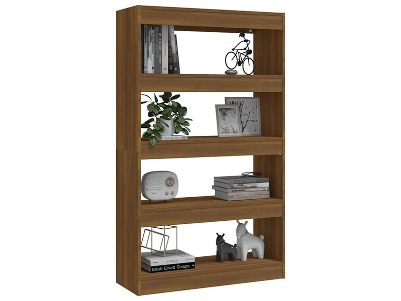  Bibliothèque, étagère de rangement chêne marron bois d'ingénierie  - Conforama D