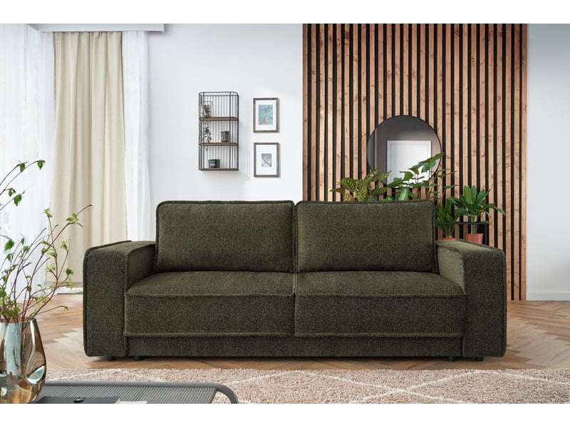  Bobochic canapé droit convertible coffre emile vert EMILE - Conforama D