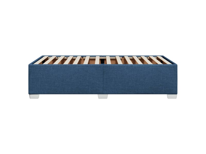  Lit simple- lit adulte -  cadre de lit sans matelas bleu 80x200 cm tissu  - Conforama D