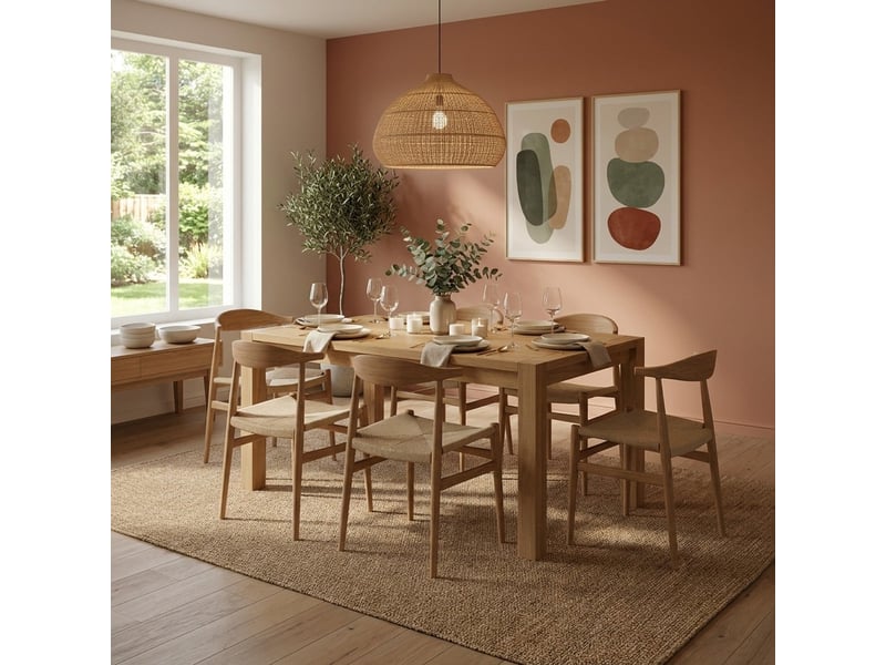  Table de salle à manger extensible en bois 160240x90 hunter  - Conforama B