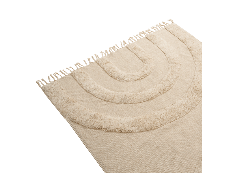 Tapis enfant nako beige 140 x 200 cm coton - Conforama D