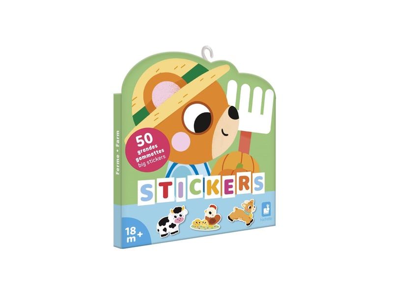  50 grandes gommettes - animaux ferme J09188 - Conforama A