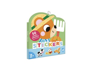 50 grandes gommettes - animaux ferme