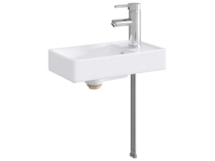 Lavabo de salle de bain avec robinet et évacuation chrome shl8560