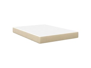 Lit 2 places 160x200 cm coloris beige