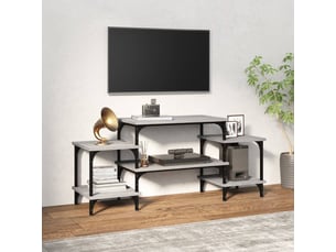 Meuble tv coloris gris 117 cm <strong></strong>  <strong></strong>