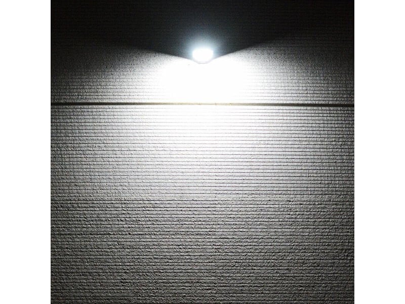  Projecteur solaire mural en acier inoxydable avec led blanches haute puissance jusqu'à 16 cm de hauteur et détecteur de mouvement à 3 modes, gris  - Conforama D
