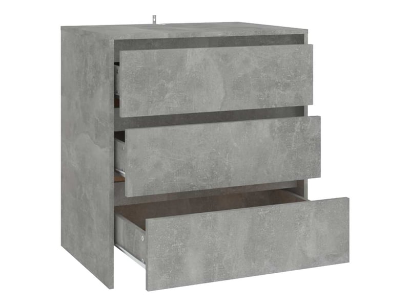 Buffet - bahut - meuble de rangement gris béton 70x41x75 cm bois d'ingénierie  - Conforama E