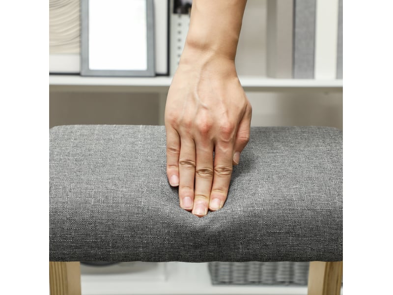  Chaise à genoux ergonomique à bascule en bois gris 54,5x85x54 cm  - Conforama D