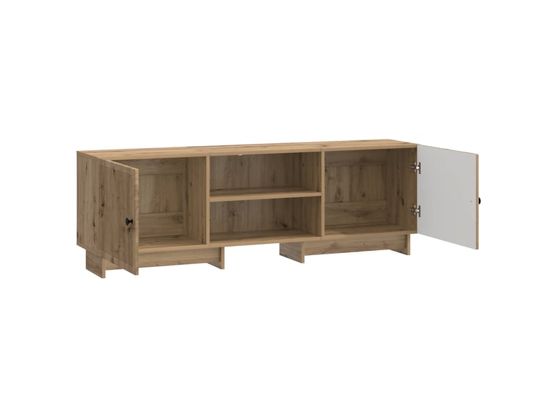  Meuble tv - banc tv - meuble de rangement 150 x 31 x 50 cm chêne artisanal bois d’ingénierie  - Conforama D