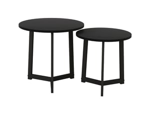 Table basse rond(e) coloris noir <strong>HAUSS SPOLE</strong> <strong></strong> - 48 cmx40 cm