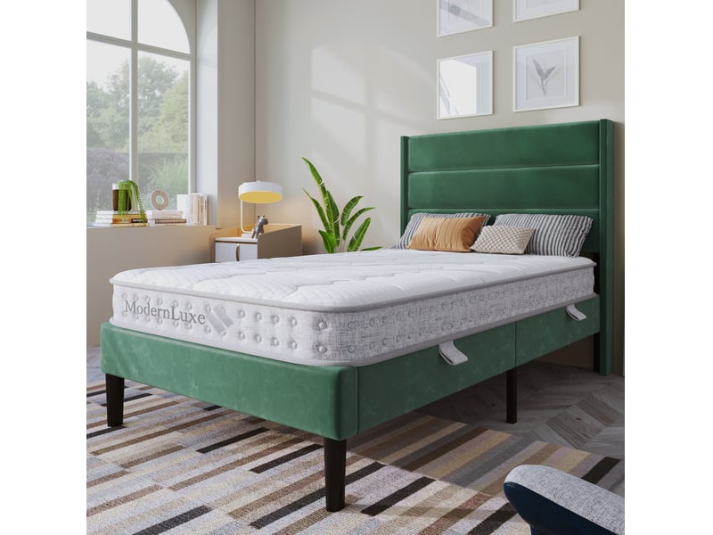  Matelas 7 zones 90x190 cm h3 15 cm blanc  - Conforama C
