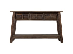 Console d'entrée en bois marron 125x35x76 cm h