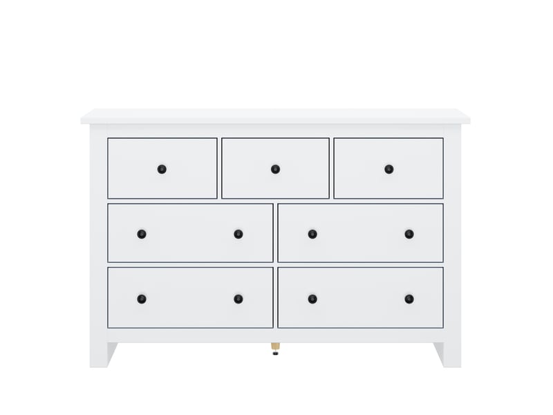  Buffet entrée 152x40x89 cm 7 tiroirs grande capacité multi-pièces blanc panneau  - Conforama A
