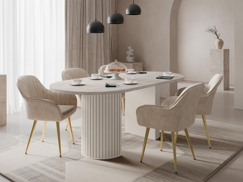  Table comfivo ulma, stratifié, stratifié, 75x90x185cm  - Conforama C
