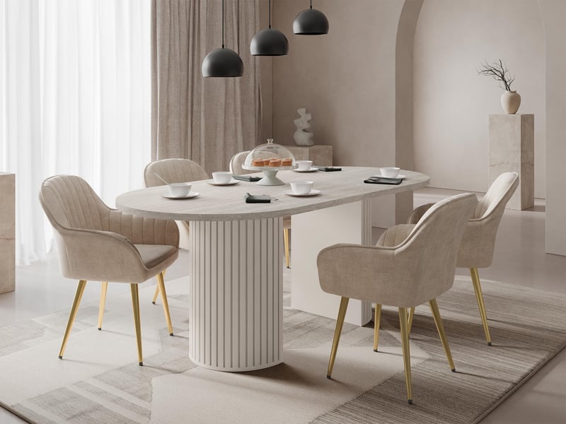  Table comfivo ulma, stratifié, stratifié, 75x90x185cm  - Conforama C