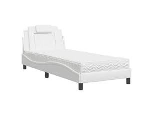 Lit simple 90x200 cm    coloris blanc