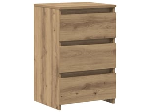 Lot de 2 tables de chevet - cabinet de chevet - table de nuit chêne artisanal bois d'ingénierie