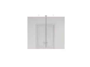 Meuble miroir salle de bain mural 80cm blanc led, prise fr, 2 portes, préassemblé