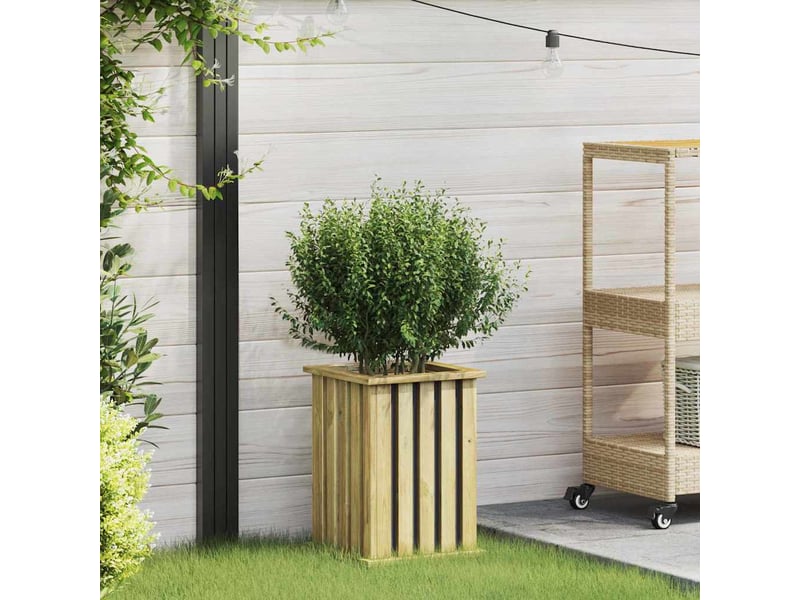  Jardinière - caisses de plantation marron 33 x 33 x 45 cm pinède imprégnée  - Conforama B