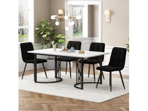 Ensemble table rectangulaire  4 chaise(s)  <strong>MAISENTIEL</strong> <strong></strong> 