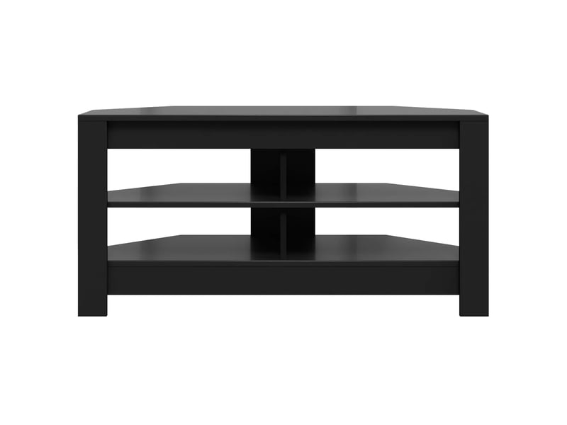  Meuble tv d'angle moderne 102x41x50 cm noir bois d'ingénierie  - Conforama E