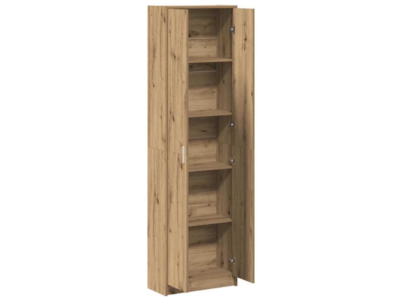  Armoire chambre, armoire de rangement chêne artisanal 55x25x189 cm bois d'ingénierie  - Conforama E