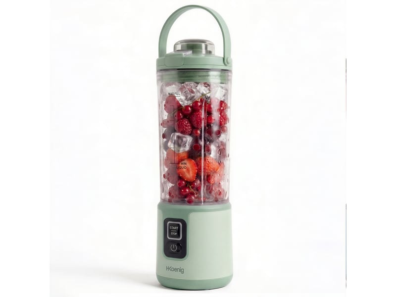  H.koenig mooth18 - mini blender portable sur batterie vert pastel  - Conforama B