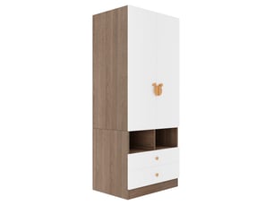 Armoire 2 tiroir(s) PANGIVO coloris naturel largeur 50 cm