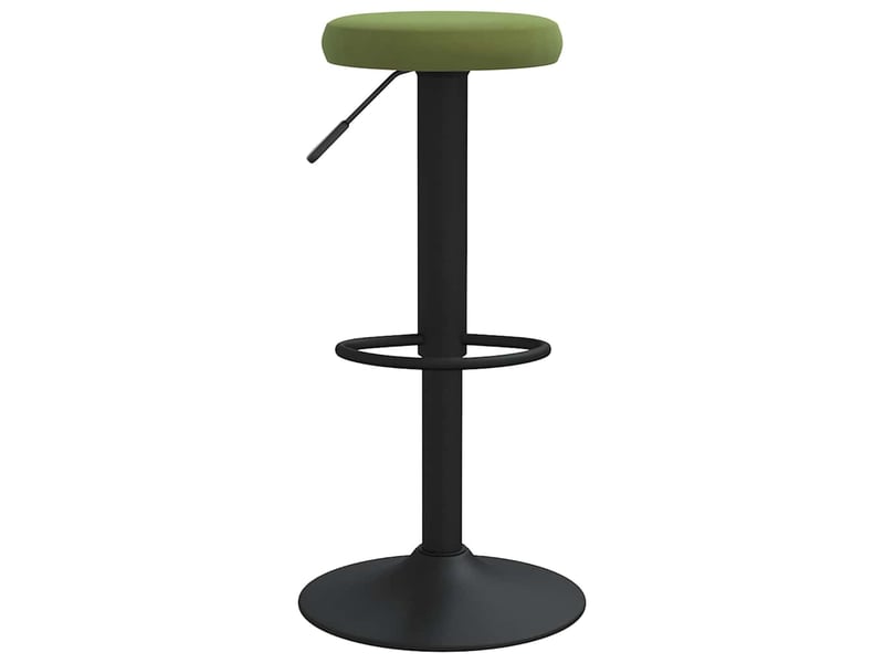  Lot de 2 tabouret de bar, chaise de bar vert clair velours shl13650  - Conforama C