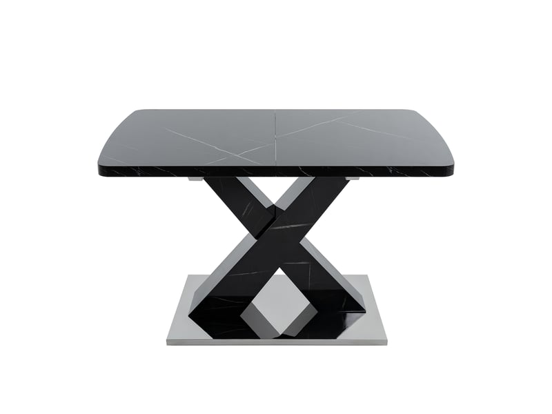 Table à manger extensible 160 x 80 cm en mdf et métal - Conforama W