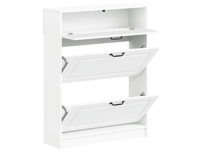  Meuble à chaussures, cabinet à chaussures utrecht 78x24x100 cm bois d'ingénierie shl6272  - Conforama C