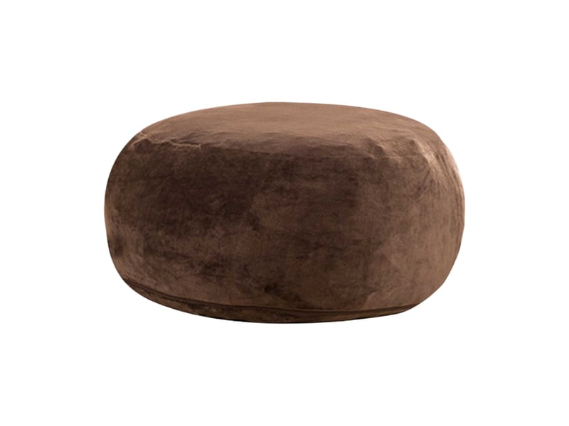  Pouf géant modenvie pliable 120 x 120 x 60 cm marron café  - Conforama A