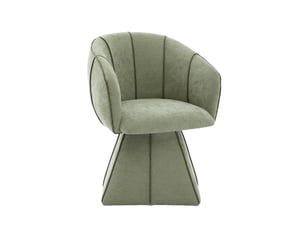 Fauteuil fixe  <strong></strong> Tissu vert