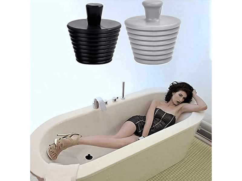 Bouchon de baignoire 3 pièces, bouchon de vidange en silicone, bouchon de vidange universel, bouchon d'évier - Conforama E