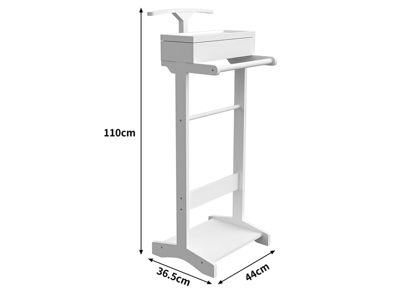  Portant à vêtements blanc - mdf robuste - dimensions 44x36.5x110 cm - poids 7.25 kg - tiroir amovible 44x36.5x110cm - Conforama D
