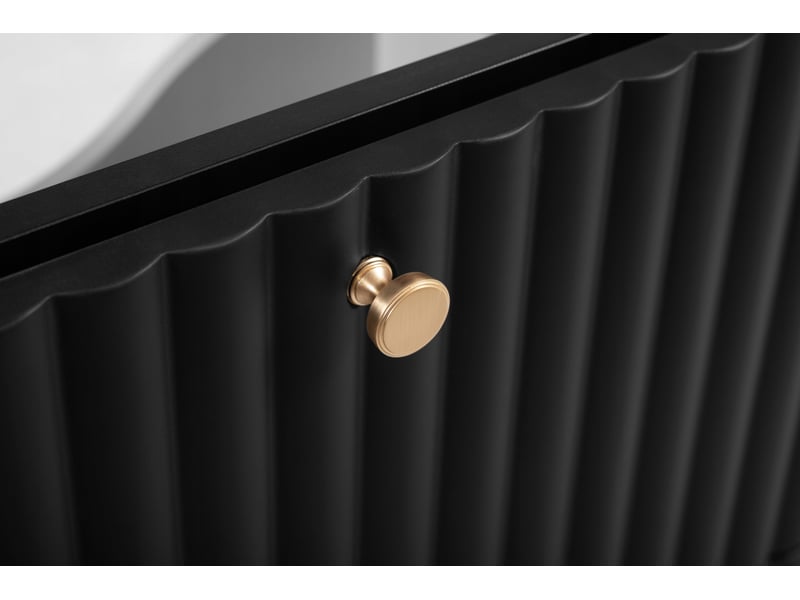  Meuble sous vasque suspendu bello noir 80 cm  - Conforama E