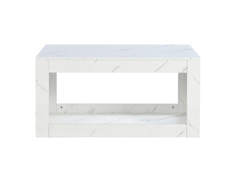  Table basse moderne à led, table basse de salon, table d'appoint, table de salon, table basse laquée brillante avec télécommande, grande table basse imitation marbre (blanche)  - Conforama D