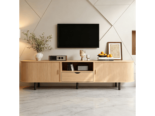 Meuble tv coloris naturel 175 cm <strong></strong>  <strong>Fay Lum</strong>