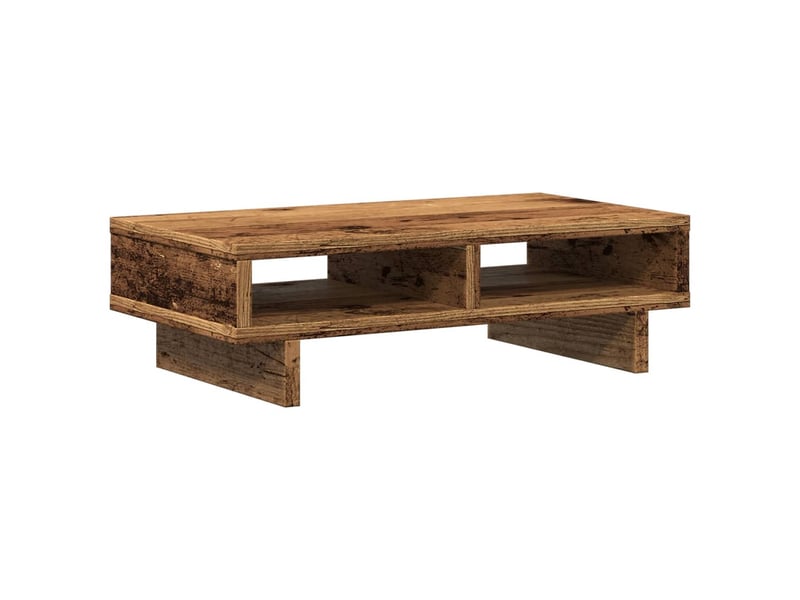  Support de moniteur table meuble bureau vieux bois 50 x 27 x 15 cm bois d'ingénierie marron 02_0045010  - Conforama A