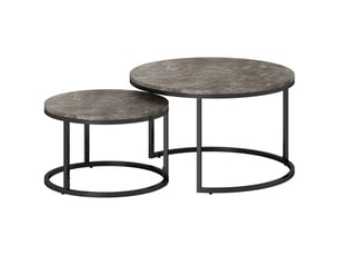 Table basse rectangulaire coloris gris <strong></strong> <strong></strong> - 78.5 cmx78.5 cm