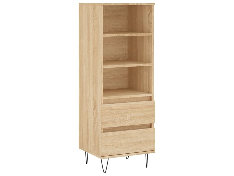  Buffet haut - bahut - meuble de rangement chêne sonoma 40x36x110 cm bois d'ingénierie  - Conforama A
