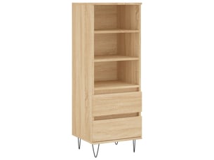 Buffet haut - bahut - meuble de rangement chêne sonoma 40x36x110 cm bois d'ingénierie